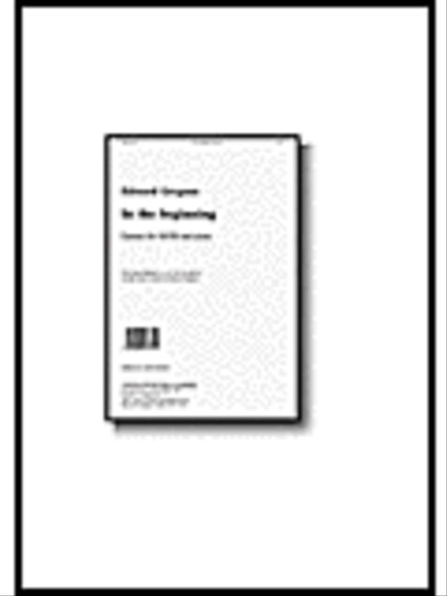 In the Beginning In the Beginning 4-Part scores gallery preview page 1