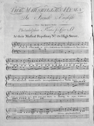 The Marseilles Hymn (French Marche Des Marseillois)