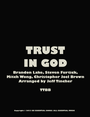 Book cover for Trust In God