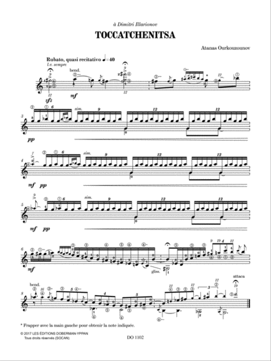 Toccatchenitsa Classical Guitar scores gallery preview page 2