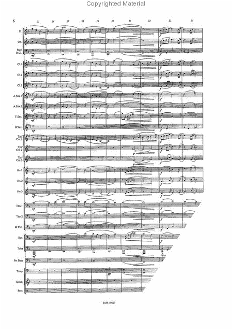 Unchained Melody Concert Band scores gallery preview page 6