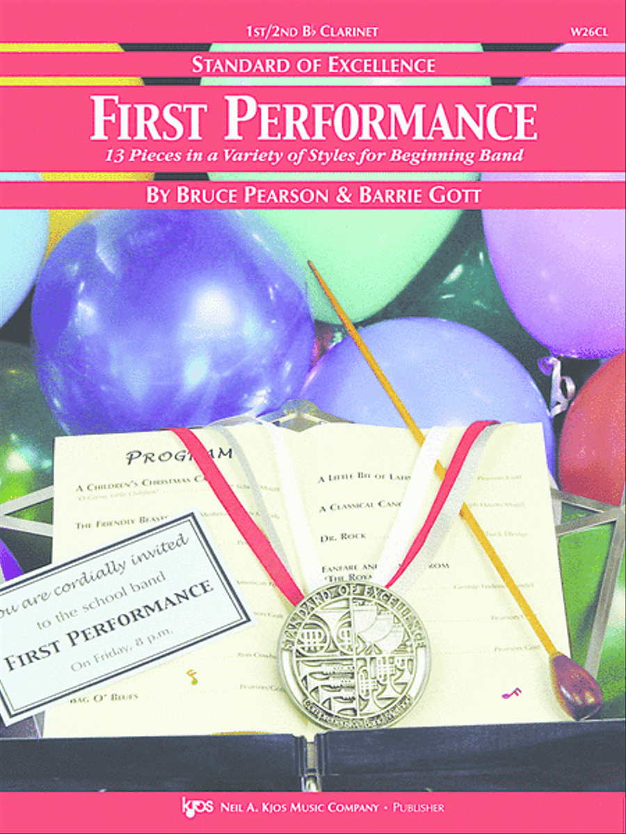 Standard of Excellence First Performance, 1st/2nd Bb Clarinet Concert Band Methods scores gallery preview page 1