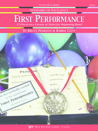 Book cover for Standard of Excellence First Performance, 1st/2nd Bb Clarinet
