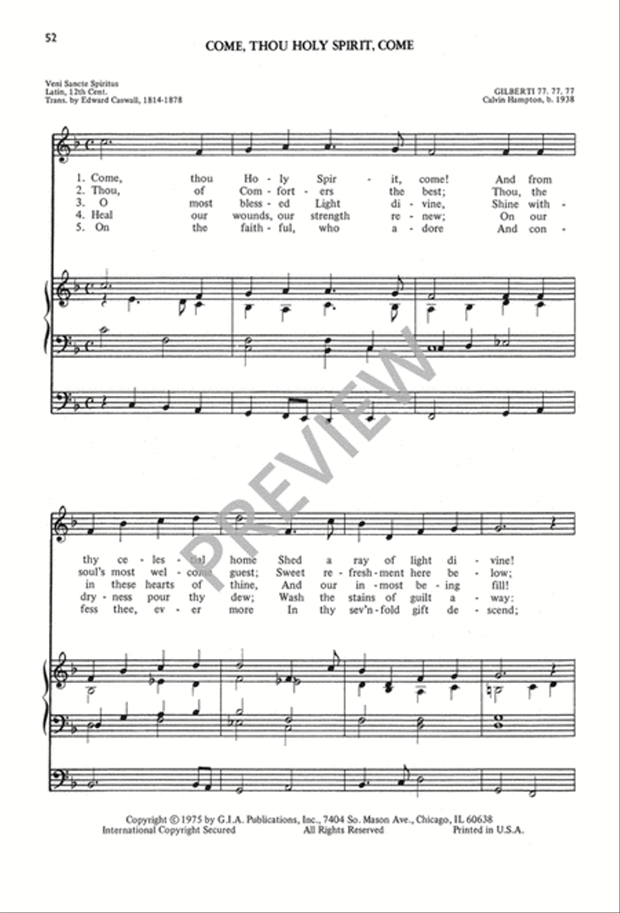 The Calvin Hampton Hymnary 4-Part scores gallery preview page 56