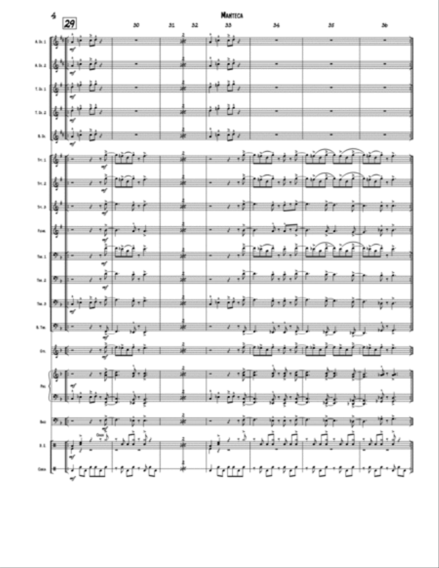 Manteca Jazz Ensemble scores gallery preview page 4