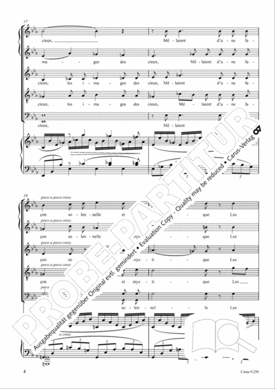 La vie anterieure SSATB scores gallery preview page 5