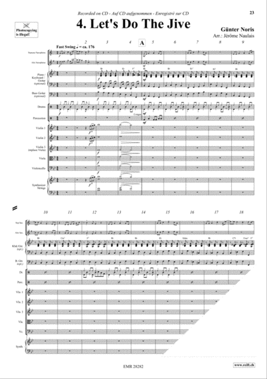 Let's Dance Volume 3 Woodwind Ensemble scores gallery preview page 6