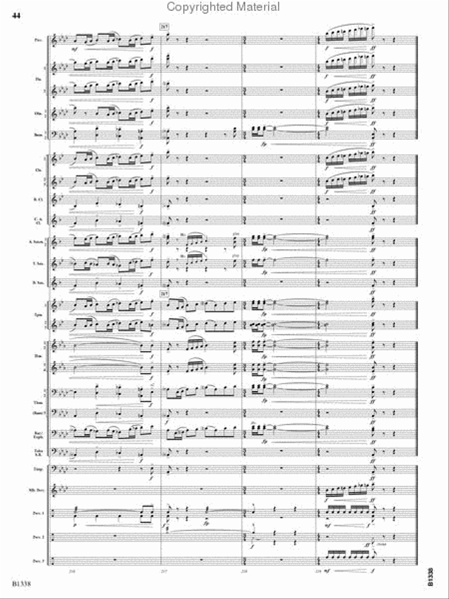 Rock Springs Saga Rock Springs Saga Concert Band scores gallery preview page 42
