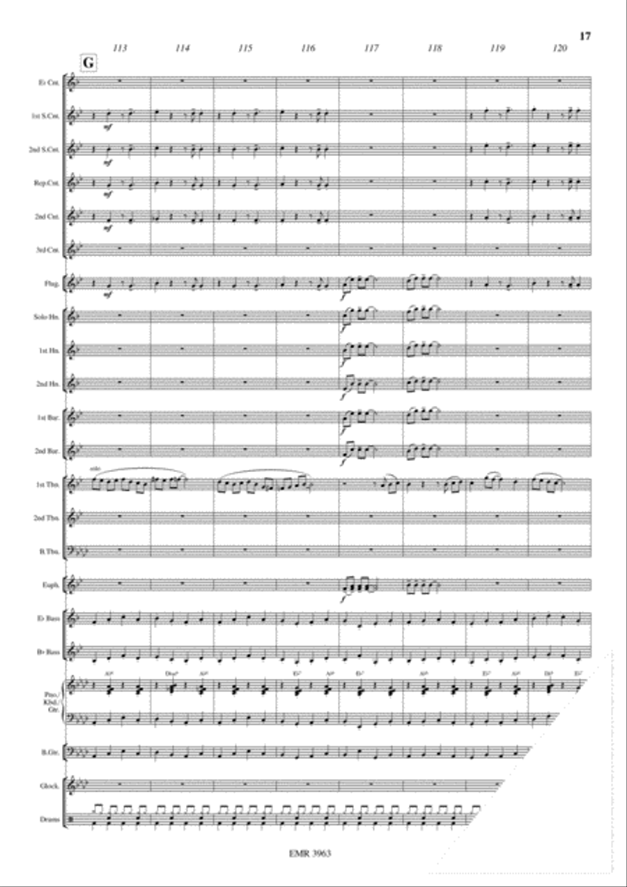 Swinging Santa Claus Brass Band scores gallery preview page 18