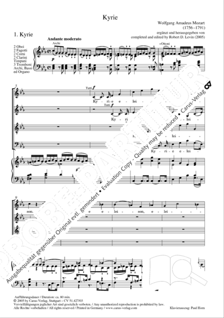 Mass in C Minor, K. 139/47a 