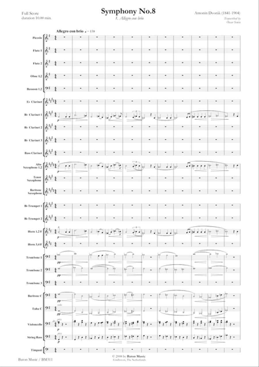 Symphony No. 8 G major Symphony No. 8 G major Concert Band scores gallery preview page 2