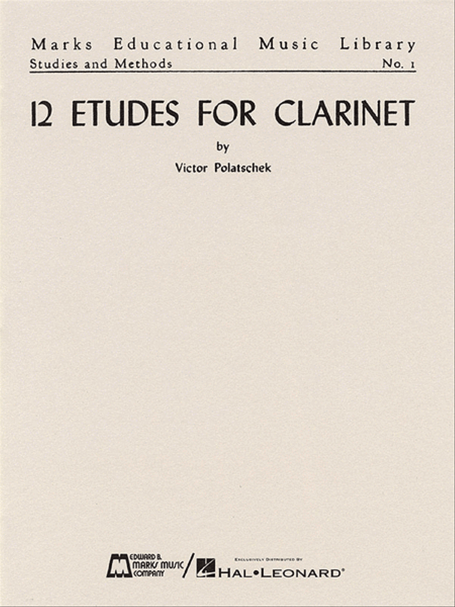 12 Etudes for Clarinet 12 Etudes for Clarinet Clarinet scores gallery preview page 1