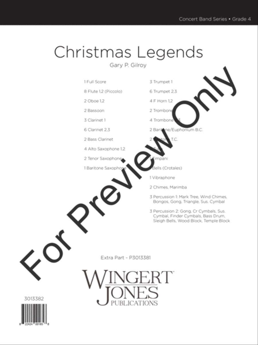 Christmas Legends Concert Band scores gallery preview page 2