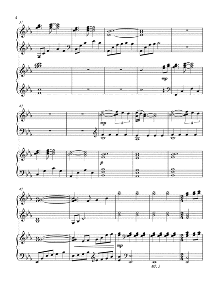 Breath Of Heaven (Mary's Song) 2 Pianos, 4-Hands scores gallery preview page 5