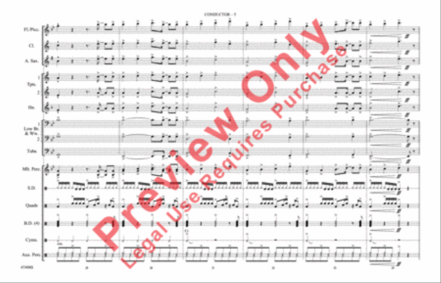 Girls Like You Marching Band scores gallery preview page 6