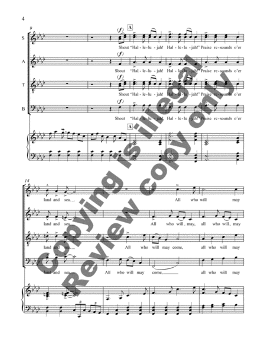 Come Life, Shaker Life! 7. Come to Zion 2-Part scores gallery preview page 12