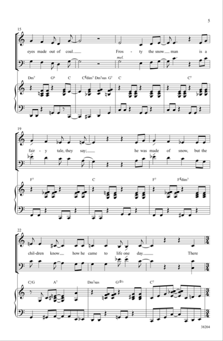 Frosty the Snowman - SoundTrax CD (CD only) Choir scores gallery preview page 4