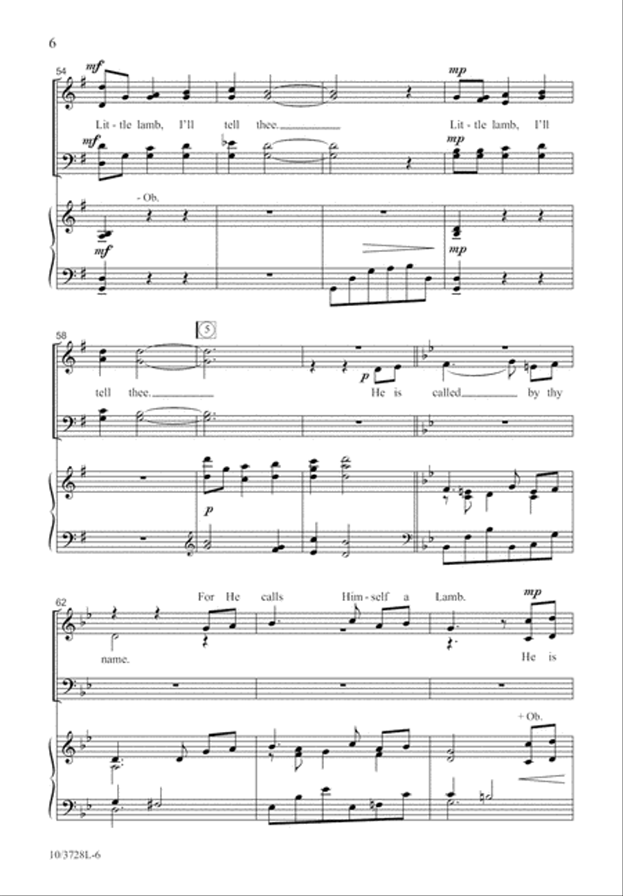 The Lamb The Lamb 4-Part scores gallery preview page 6