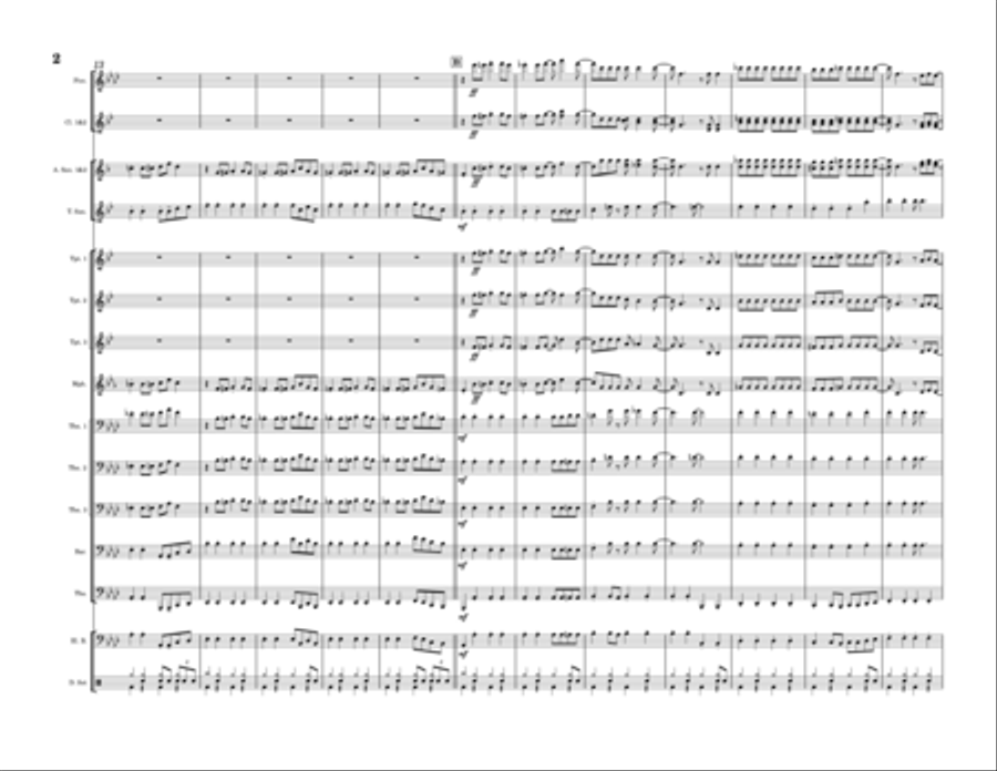 Chelsea Dagger Marching Band scores gallery preview page 2