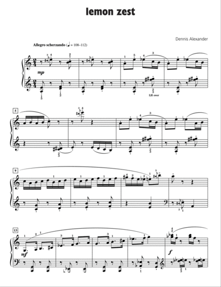 A Splash of Color Piano Solo scores gallery preview page 7