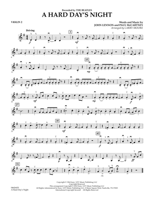 A Hard Day's Night - Violin 2