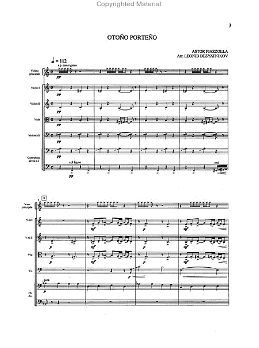 Las Cuatro Estaciones Porteñas String Orchestra scores gallery preview page 2