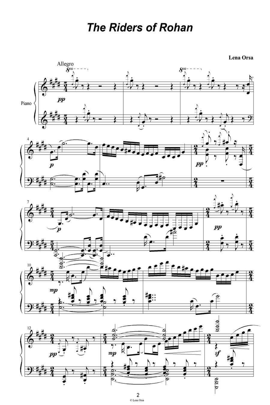 The Riders of Rohan Voice scores gallery preview page 2
