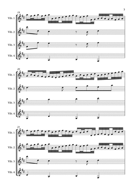 Canon in D Major - Johann Pachelbel (arr. for vibraphone quartet) image number null