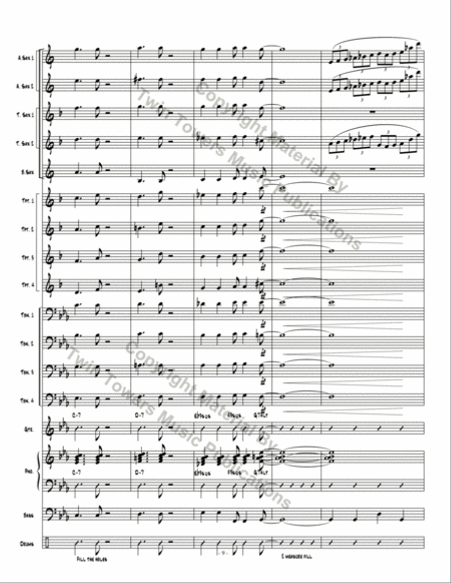 Dakashuffle Jazz Ensemble scores gallery preview page 10