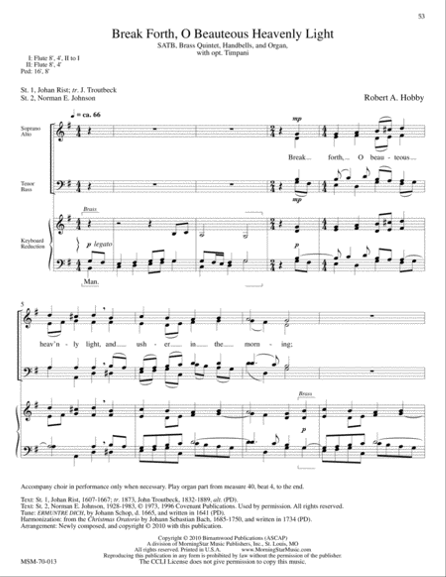 Holy Light: A Candlelight Service of Carols 4-Part scores gallery preview page 20