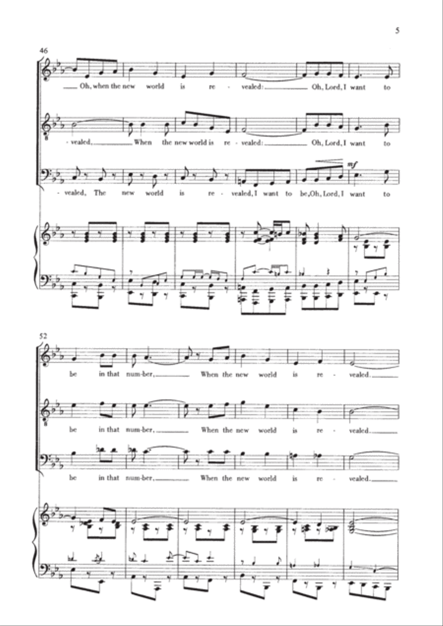 When the Saints go marching in 4-Part scores gallery preview page 5