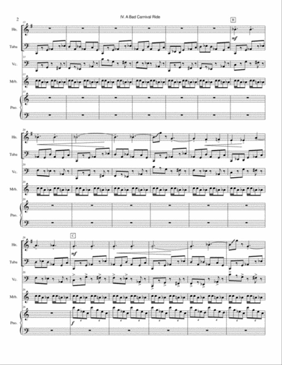Napkin Pieces Napkin Pieces Horn scores gallery preview page 3