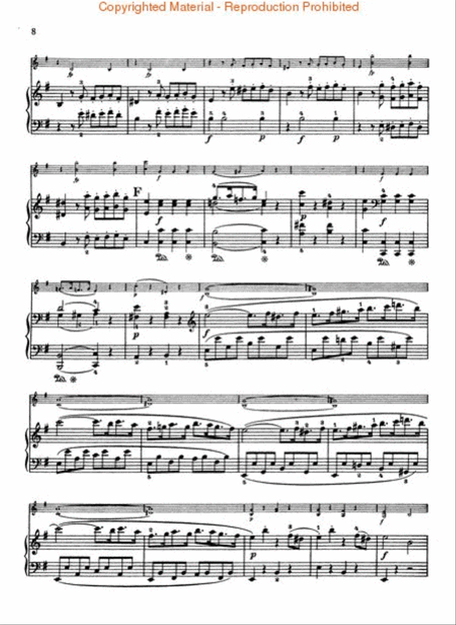 Sonata in E Minor, K304 Violin Solo scores gallery preview page 3
