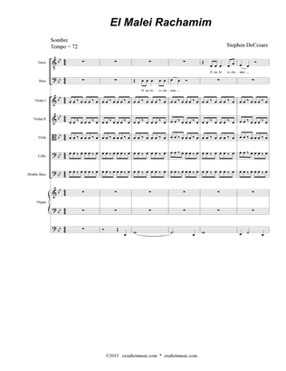 El Malei Rachamim (Soprano Solo and SATB) (Full Score)