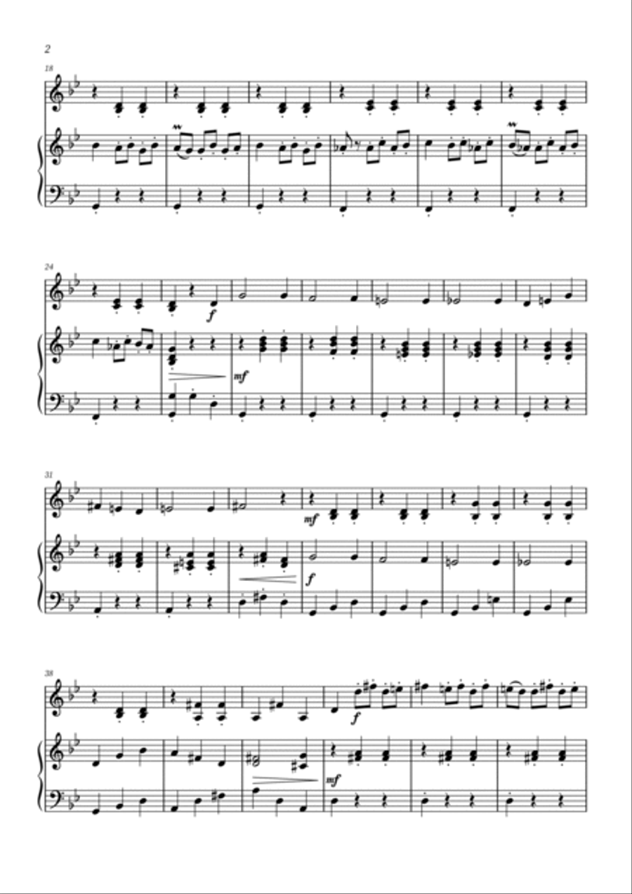 Danse Macabre - Violin and Piano Violin Solo scores gallery preview page 2