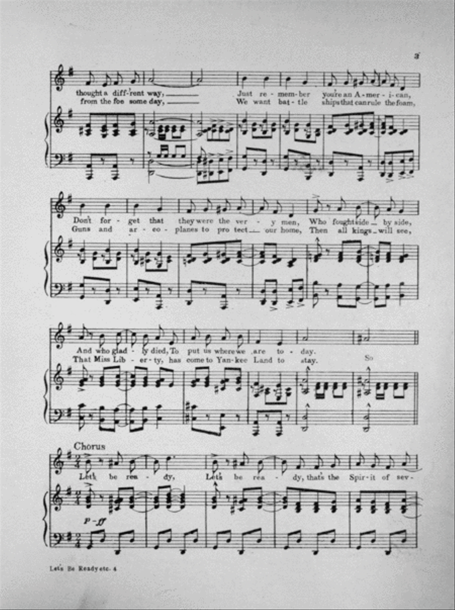 (Let's Be Ready) That's the Spirit of '76 Voice scores gallery preview page 3