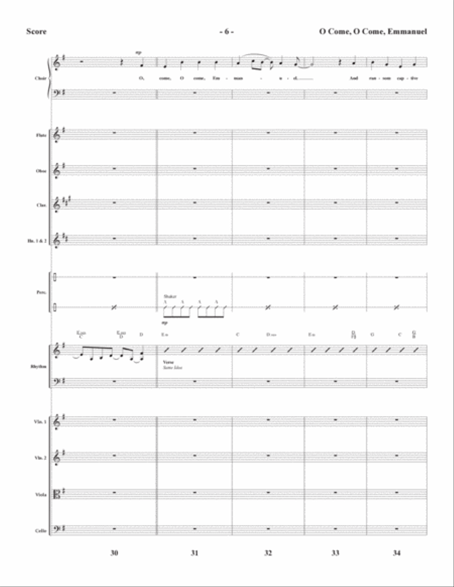The Thrill of Hope (A New Service of Lessons and Carols) - Full Score Choir scores gallery preview page 6