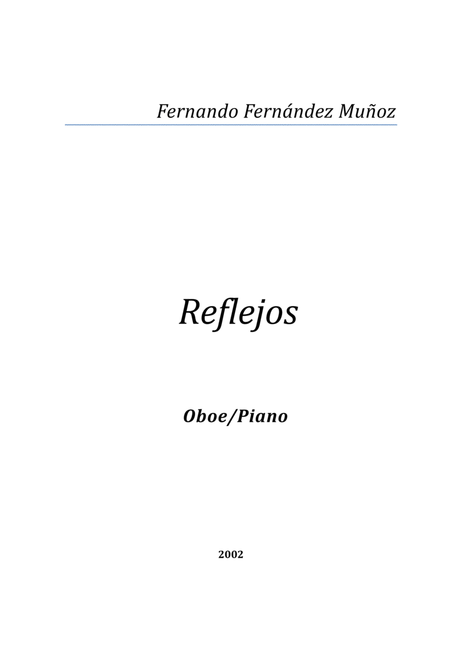 Reflejos Reflejos Piano scores gallery preview page 1