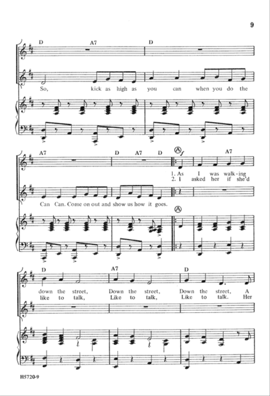 Folk Partner Songs SSA scores gallery preview page 10