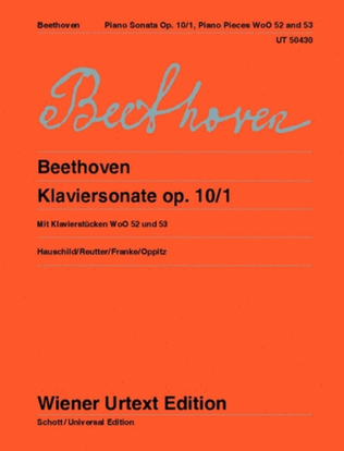 Book cover for Piano Sonata Op. 10/1