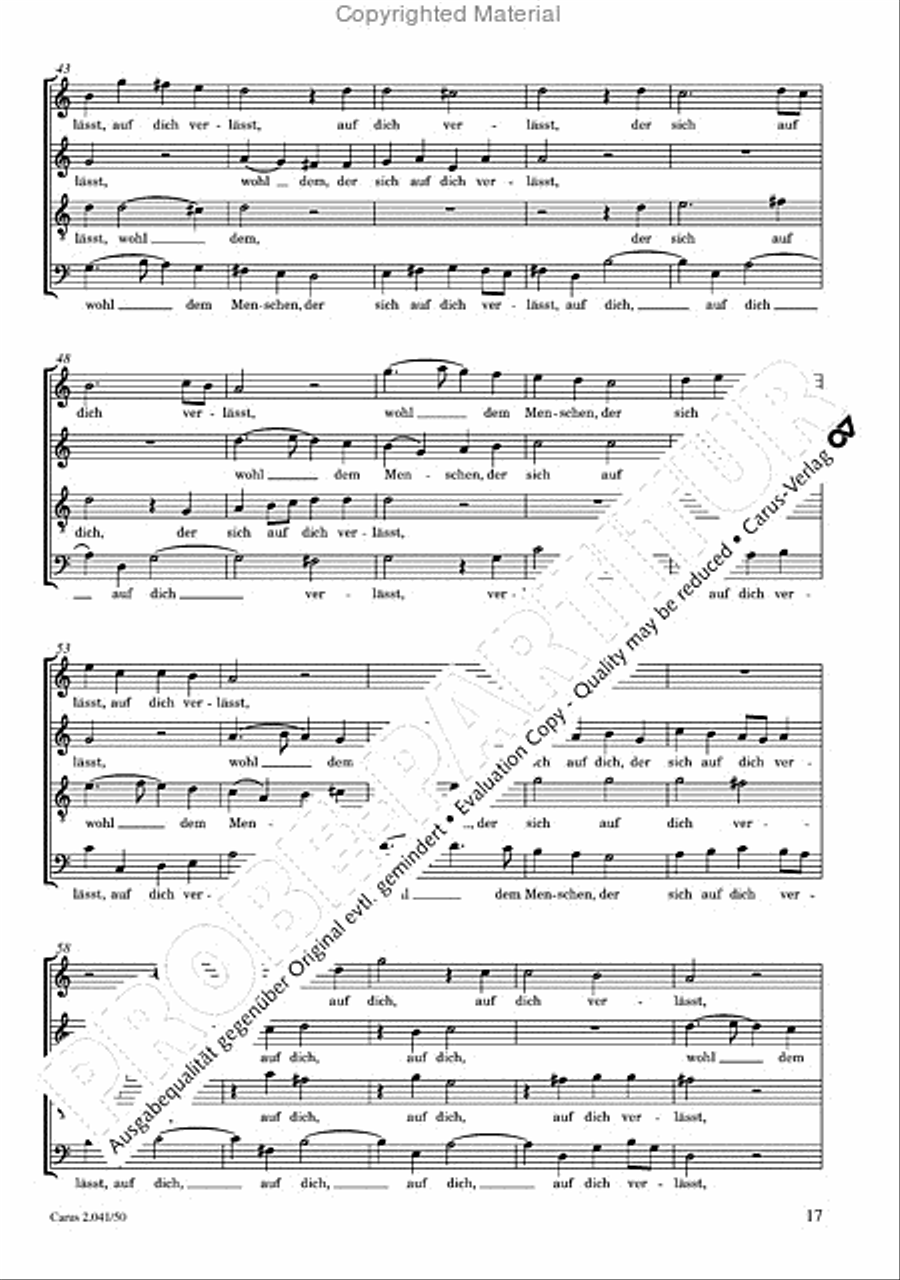 Motets and arias for choirs collected and edited by Johann Adam Hiller, vol. 5 Voice Solo scores gallery preview page 18