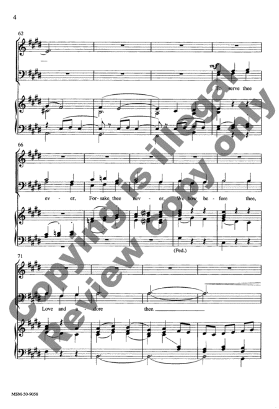 In Thee Is Gladness 4-Part scores gallery preview page 17