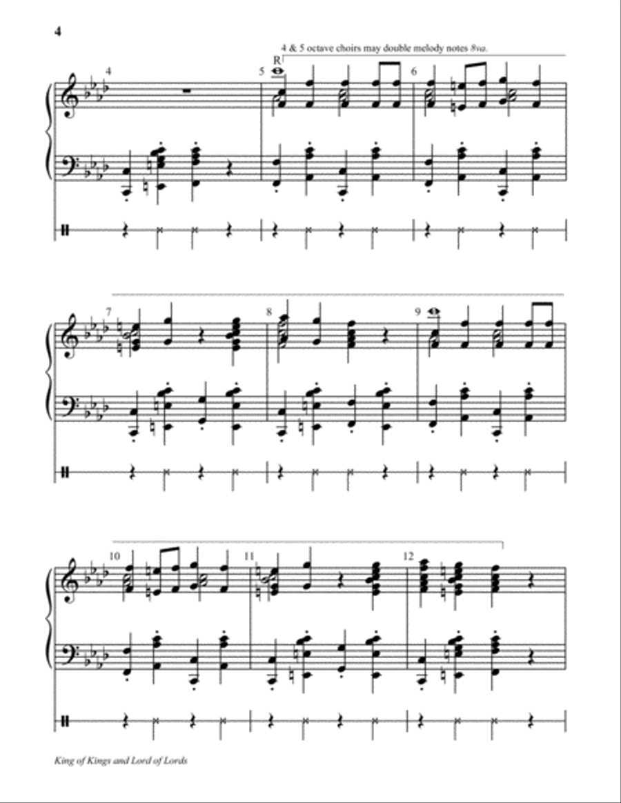 King of Kings and Lord of Lords 5-Octaves scores gallery preview page 3