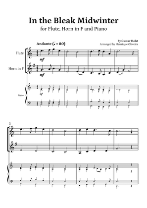 In the Bleak Midwinter (Flute, Horn in F and Piano) - Beginner Level