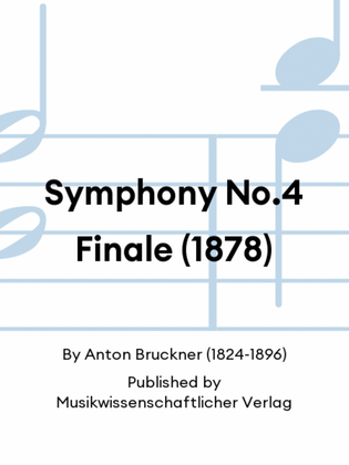 Book cover for Symphony No.4 Finale (1878)