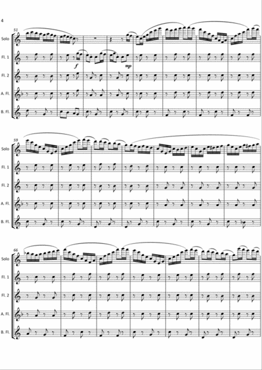 Pie In The Face Polka Flute Solo scores gallery preview page 4