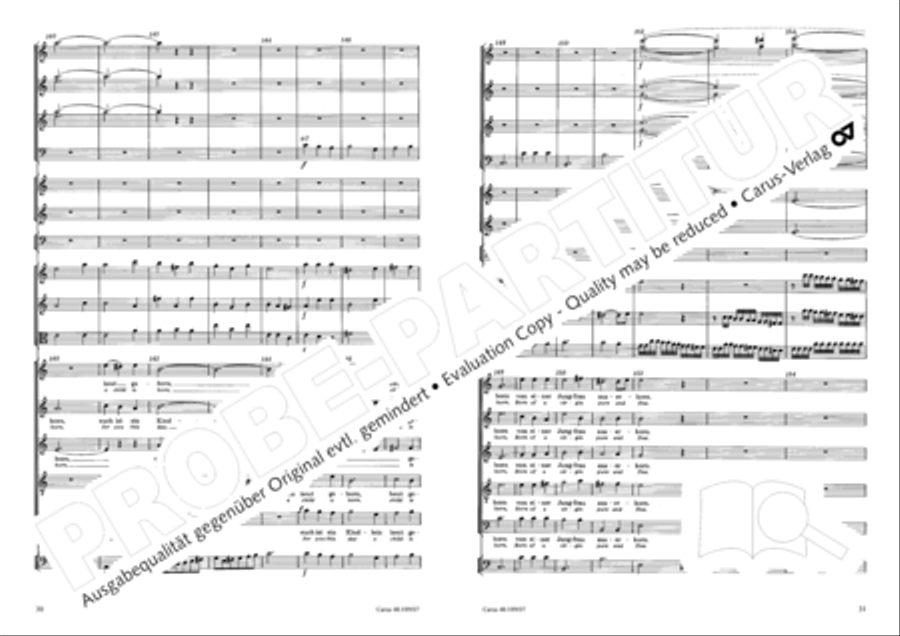 From heav'n on high (Vom Himmel hoch) SSATB scores gallery preview page 17