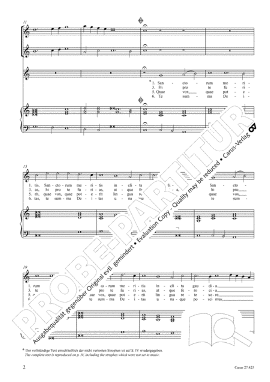 Sanctorum meritis Sanctorum meritis Violin scores gallery preview page 8