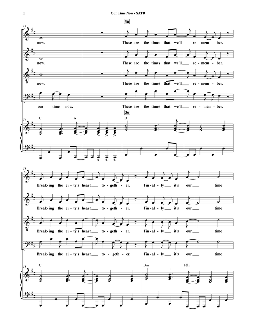 Our Time Now 4-Part scores gallery preview page 4