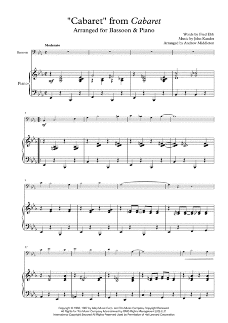 Cabaret Small Ensemble scores gallery preview page 3
